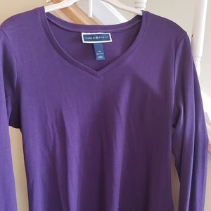 Purple long sleeve tee